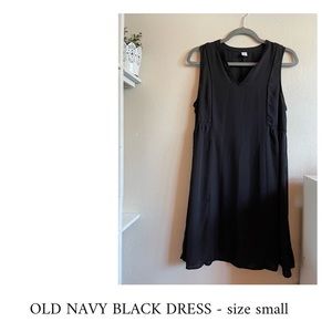 OLD NAVY BLACK DRESS // size small
